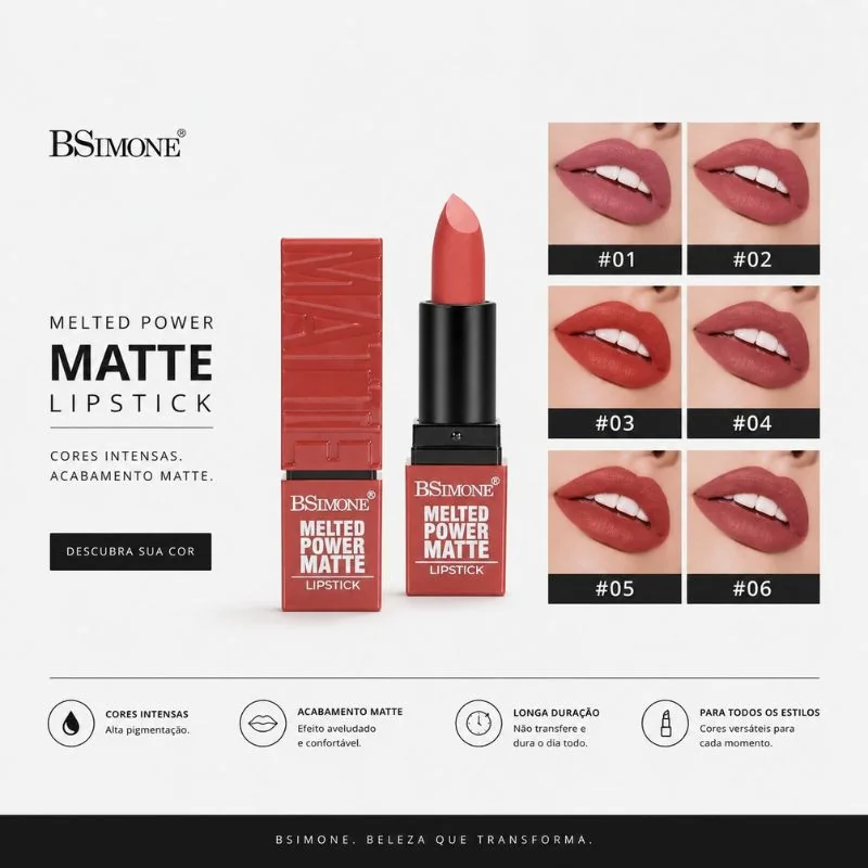Melted Power Matte Lipstick BSIMONE